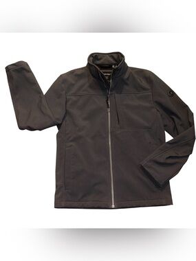 Calvin Klein Men's Infinite Stretch Soft Shell Jacket in charcoal Size S